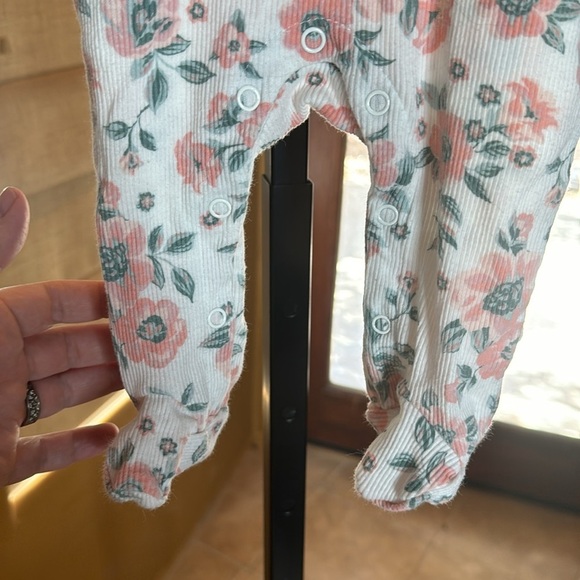 Nicole Miller Floral Ribbed Footie Size 3-6 Mths - Picture 4 of 5
